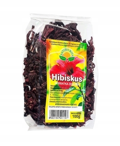 Hibiskus herbatka ziołowa susz owocowy Natura Wita 100 g
