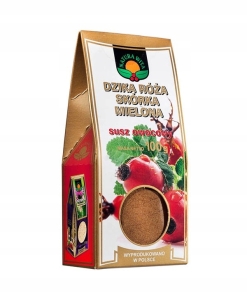 Dzika róża skórka mielona susz Rosa canina Natura Wita 100 g